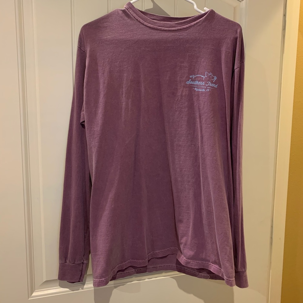 Mauve Long Sleeve Southern Trend T-Shirt